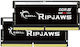 G.Skill Ripjaws 64GB DDR5 RAM mit 2 Modulen (2x32GB) und Geschwindigkeit 4800 für Laptop