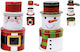 I-Total Weihnachtliche Metallisch Figur Box 13.5x13.5x13.5cm (Μiverse Farben)