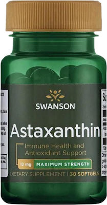 Swanson Astaxanthin 12mg 30 μαλακές κάψουλες