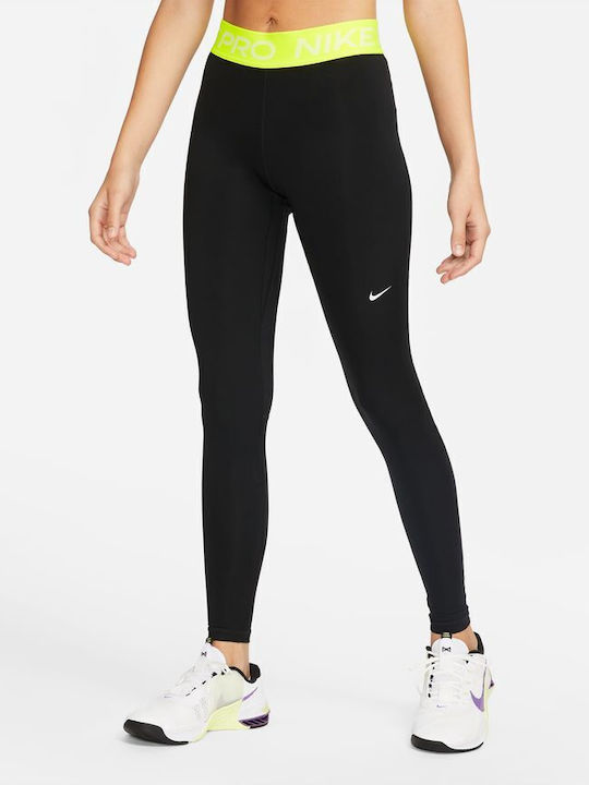 Nike Dri-Fit Pro 365 Training Γυναικείο Μακρύ Κολάν Ψηλόμεσο Μαύρο