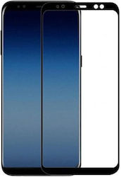 Full Face Tempered Glass Black Compatible with Samsung Galaxy A7 2018 Full Face Tempered Glass Black Compatible with Samsung Galaxy A7 2018