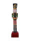 Lianos Weihnachts-Nussknacker Rot aus Hölzernes Höhe 40cm. 2Stück