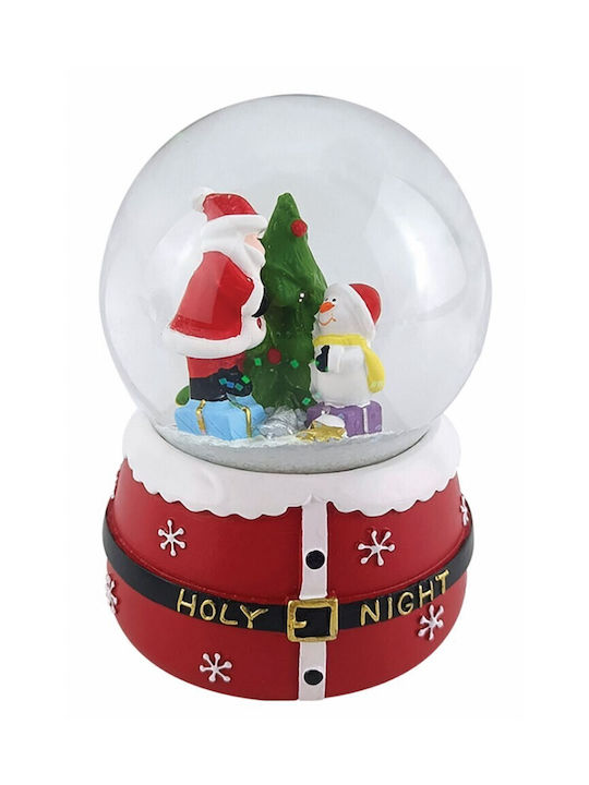 Christmas Snowball Illuminated with Balls 6.5x6.5x9cm