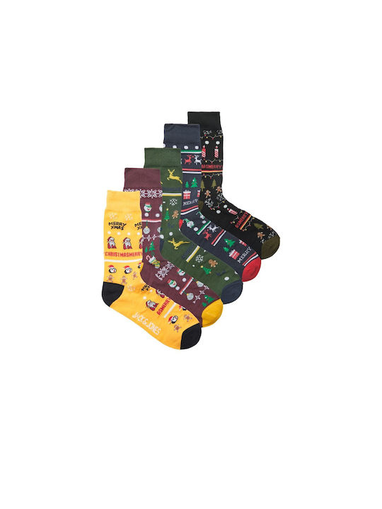 Jack & Jones Коледни чорапи Многоцветни 5 опаковки
