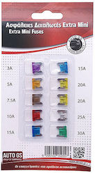 Auto Gs Set Auto-Sicherungen Flachstecksicherungen 10Stück Auto Gs Set Auto-Sicherungen Flachstecksicherungen 10Stück