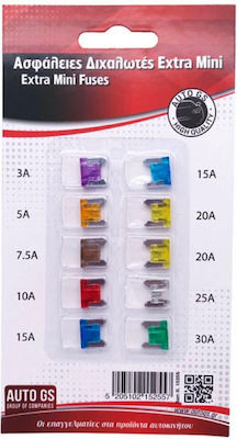 Auto Gs Car Fuse Set Blades 10pcs