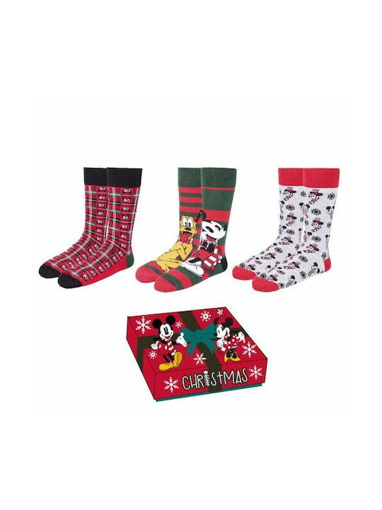 Cerda Mickey Christmas Socks Multicolour 3Pack