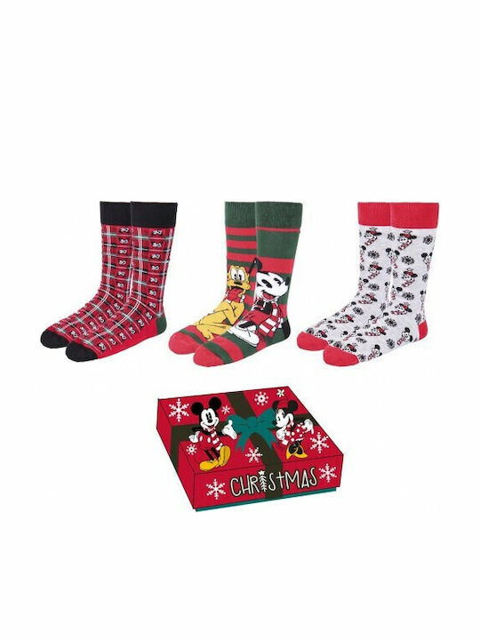 Cerda Mickey Weihnachtssocken Mehrfarbig 3Pack