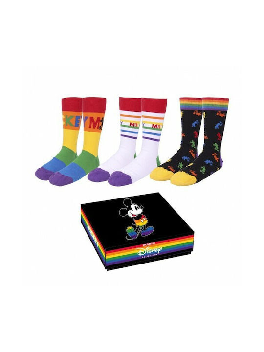 Cerda Disney Pride Γυναικείες Κάλτσες με Σχέδια Πολύχρωμες 3 Pack