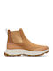 Trek Up Leather Women's Chelsea Boots with Medium Heel Tabac Brown
