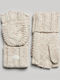 Superdry Oatmeal Tweed Γυναικεία Μάλλινα Γάντια με Κομμένα Δάχτυλα