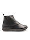 Leather Women's Ankle Boots Black