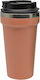 Ankor Glass Thermos Stainless Steel 450ml Somon with Mouthpiece and Straw