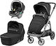 Peg Perego Veloce Lounge Licorice Reglabil 3 în 1 Cărucior pentru copii Potrivit pentru Nou-născut Negru 10.7kg