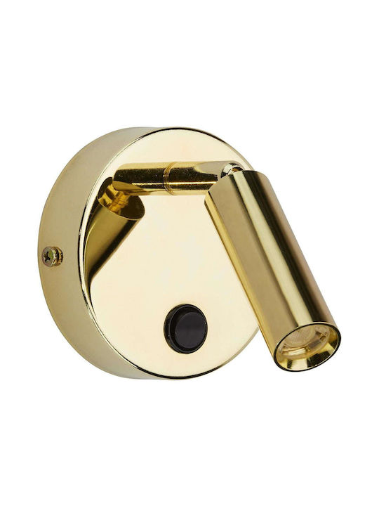 TK Lighting Enzo Single Spot with Socket G9 in Gold Color