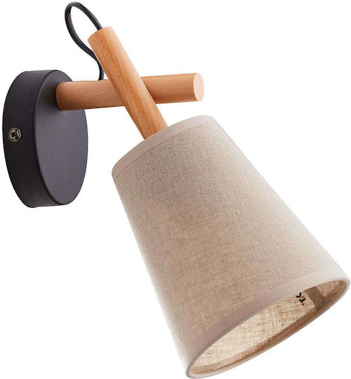 TK Lighting Vaio Μονό Σποτ με Ντουί E27 σε Μπεζ Χρώμα