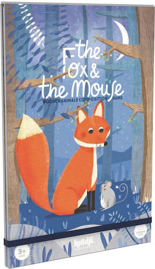 Londji Παιχνίδι Κατασκευών Ξύλινo The Fox And The Mouse για Παιδιά 3+ Ετών