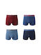 Ανδρικά Μποξεράκια Red/Navy/Blue 4Pack