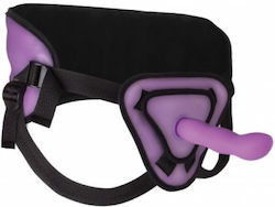 Shots Ouch Deluxe Silicone Strap On Арсенал с Единично Дилдо 20.5см в Лилав цвят Shots Ouch Deluxe Silicone Strap On Арсенал с Единично Дилдо 20.5см в Лилав цвят