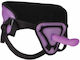 Shots Ouch Deluxe Silicone Strap On Harness with Dildo 20.5cm in Purple Color