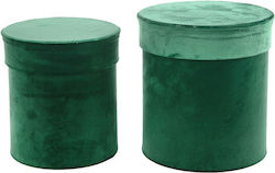JK Home Decoration Royal Velvet Κουτί Πράσινο 2τμχ