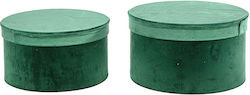 JK Home Decoration Royal Velvet Κουτί Πράσινο 2τμχ