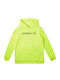 Fleece Kids Sweatshirt with Hood and Pockets Yellow