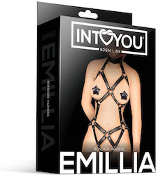 IntoYou Emillia Κορμάκι Bondage Body Harness Black