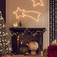 vidaXL Crăciunesti Decorative Stele Luminate Plastice 28x65buc 2buc
