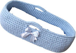 Bubbles Lover Moses Basket Cozy Light Blue