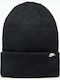Fisherman Beanie Ανδρικός Σκούφος με Rib Πλέξη σε Μαύρο χρώμα