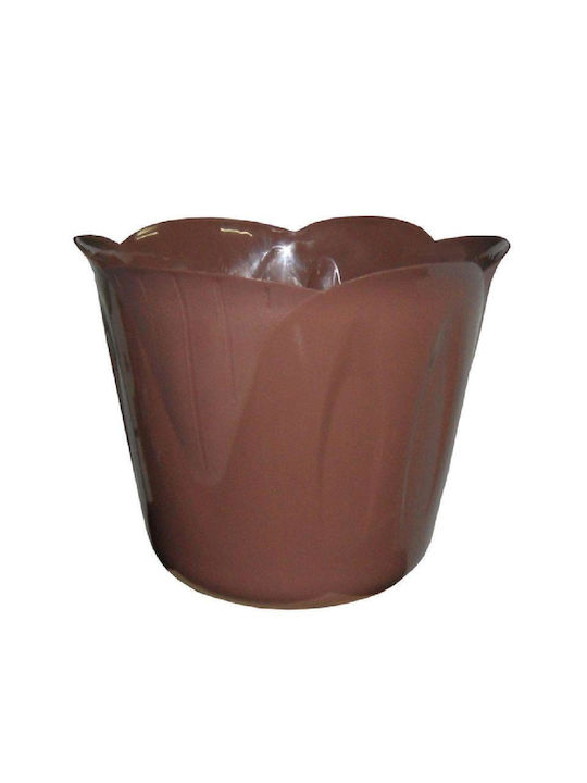 BAMA Cană de plastic Ø15x12cm 1lt cu design în 3 mărimi Ciocolată MIMOSA POT Italia