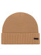 Beanie Căciulă Pentru Bărbați cu Tricotat Coastă în Culoare Bej