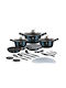 Berlinger Haus Metallic Line Cookware Set of Aluminum with Stone Coating Aquamarine Edition 22pcs