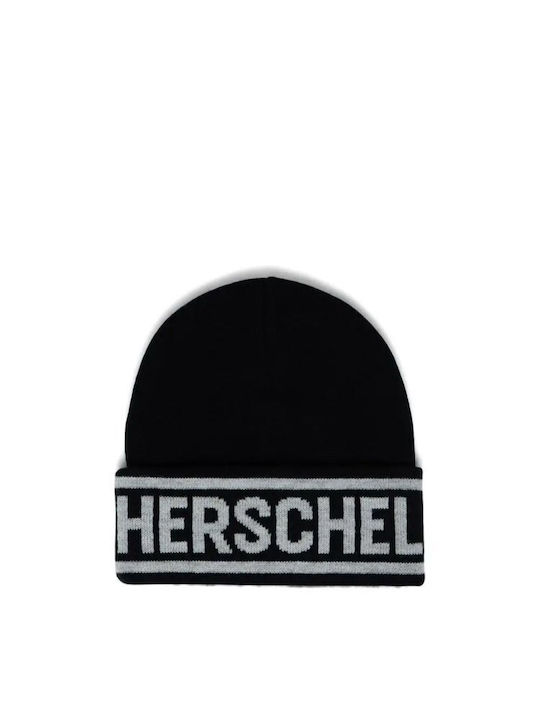 Herschel Elmer Beanie Unisex Σκούφος σε Μαύρο χρώμα