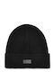 Beanie Frauen Beanie mit Rippstrick in Schwarz Farbe