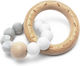 Mimijo Donut Duo Wooden Teething Ring for 0 m+