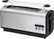 Clatronic TA 3687 Toaster 2 Schlitze 1200W Inox