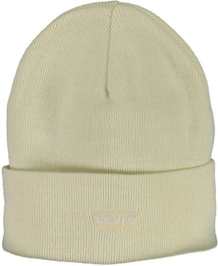 Beanie Beanie with Rib Knit in White color