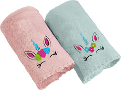 Guy Laroche Baby Girl Σετ Βρεφικές Πετσέτες Pink Turquoise 35x50cm 2τμχ Guy Laroche Baby Girl Σετ Βρεφικές Πετσέτες Pink Turquoise 35x50cm 2τμχ