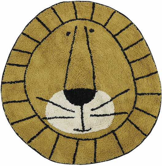 Tapis Petit Lion Детско килимче Кафяв Кръгло с диаметър 100см