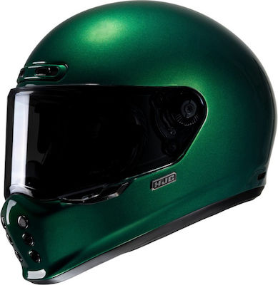 HJC V10 Deep Green Motorradhelm Volles Gesicht ECE 22.06