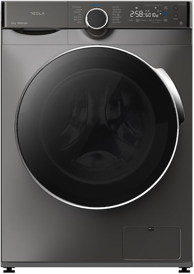 Tesla Πλυντήριο Ρούχων 8kg 1400 Στροφών Γκρι WF81490MS