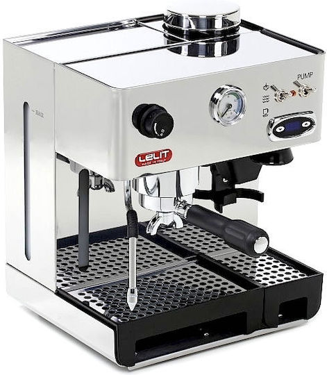 Lelit Pl042TEMD Anita Automatic Espresso Machine 1200W Pressure 15bar with Grinder Silver