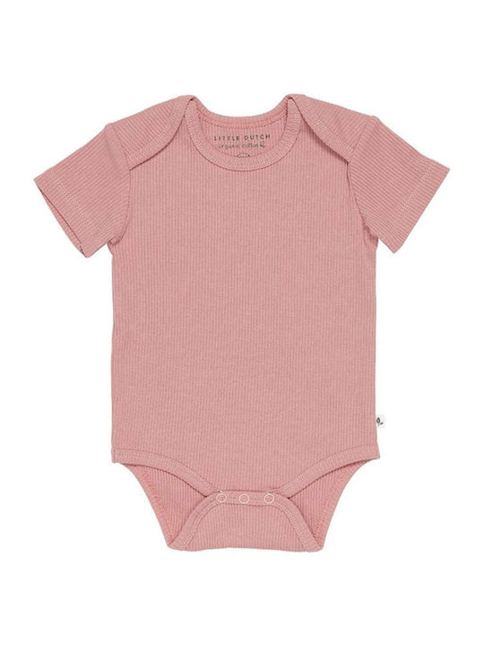 Little Dutch Baby Bodysuit Underwear Set Short-Sleeved Pink