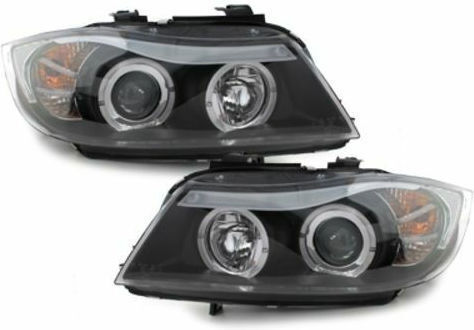 Sonar Μπροστινά Φανάρια Angel Eyes για BMW E90 2005-2008 2τμχ