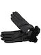 Guy Laroche Schwarz Leder Handschuhe