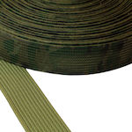 Very Hard Synthetic Belt Strap Khaki Camouflage Color Width 52 mm Thickness 3.5 mm - 25 Meters