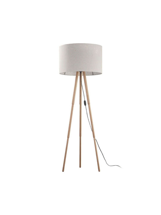 TK Lighting Tokyo Vintage Floor Lamp H146xW63cm. with Socket for Bulb E27 Brown