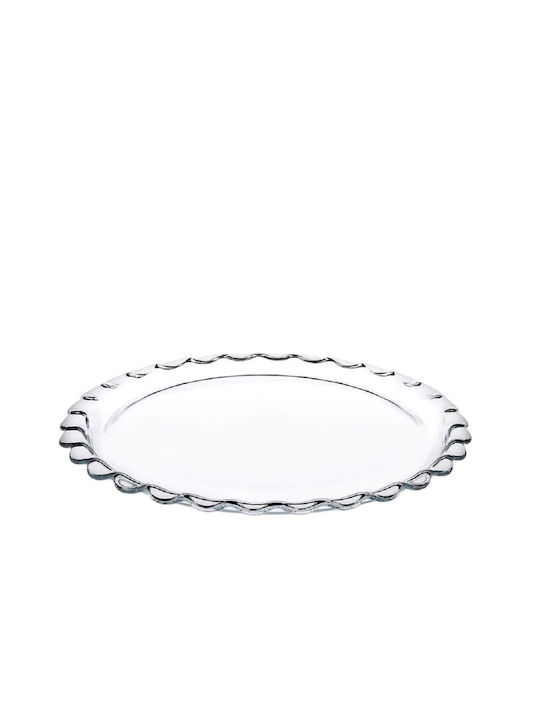 Espiel Oval Porcelain Serving Platter Transparent 26.4x26.4cm